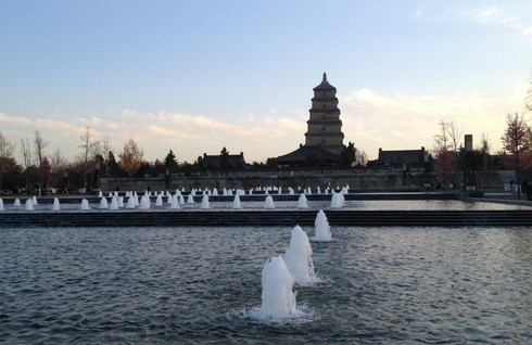 Must-Visit in Xi'an Giant Wild Goose Pagoda North Square